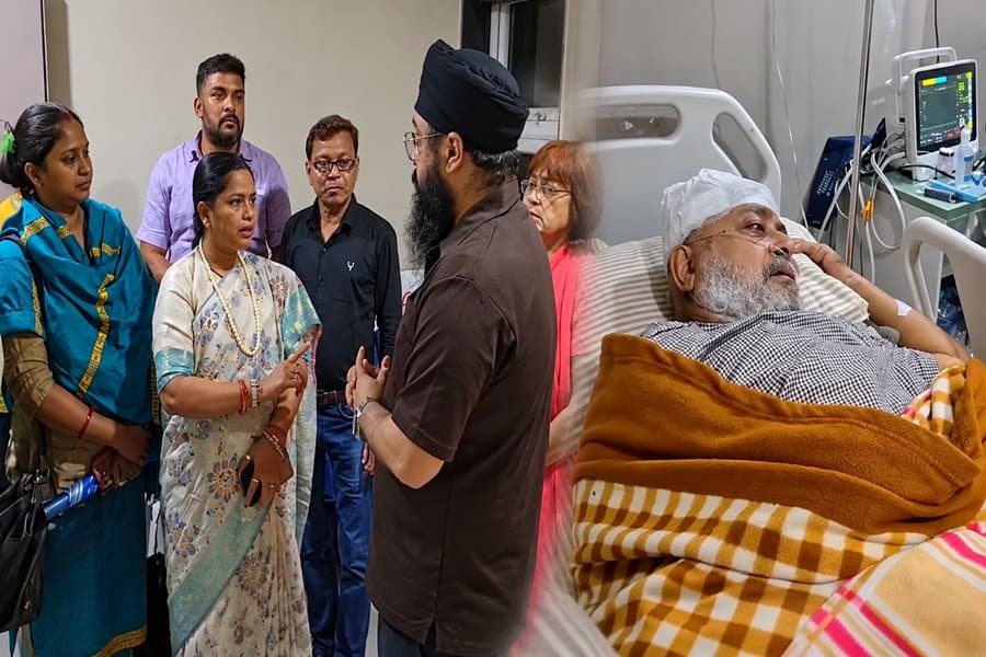 जमीन विवाद में घायल मनजीत सिंह बग्गा से मिले गिरिडीह के मेयर और डिप्टी मेयर, जाना हाल
