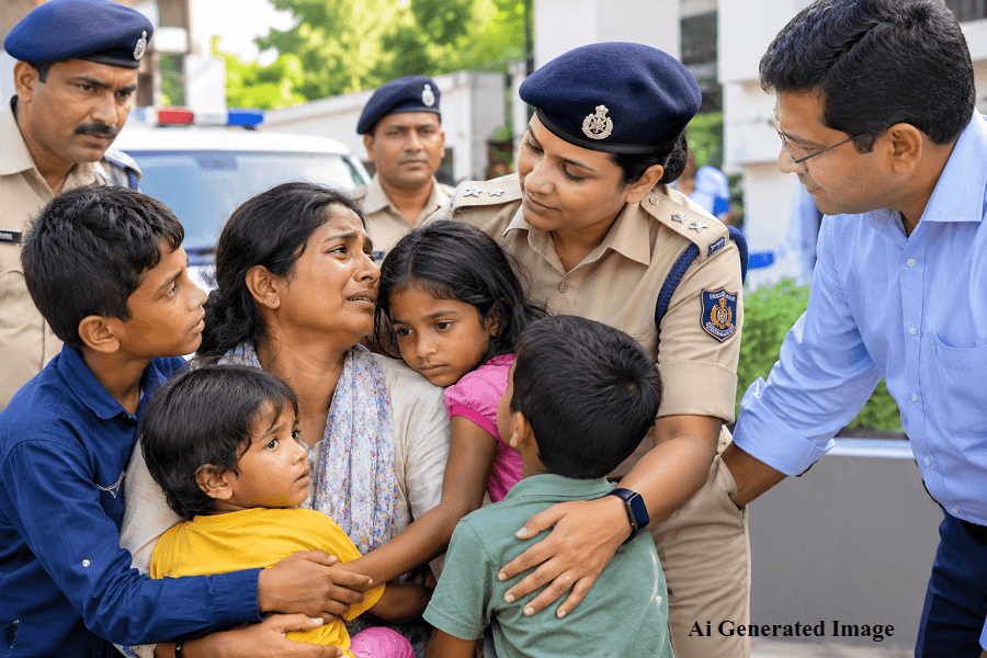 4 बच्चों के साथ SSP आवास के बाहर आत्मदाह करने पहुंची महिला, एक साल से लापता बच्चे का अब तक नहीं मिला सुराग